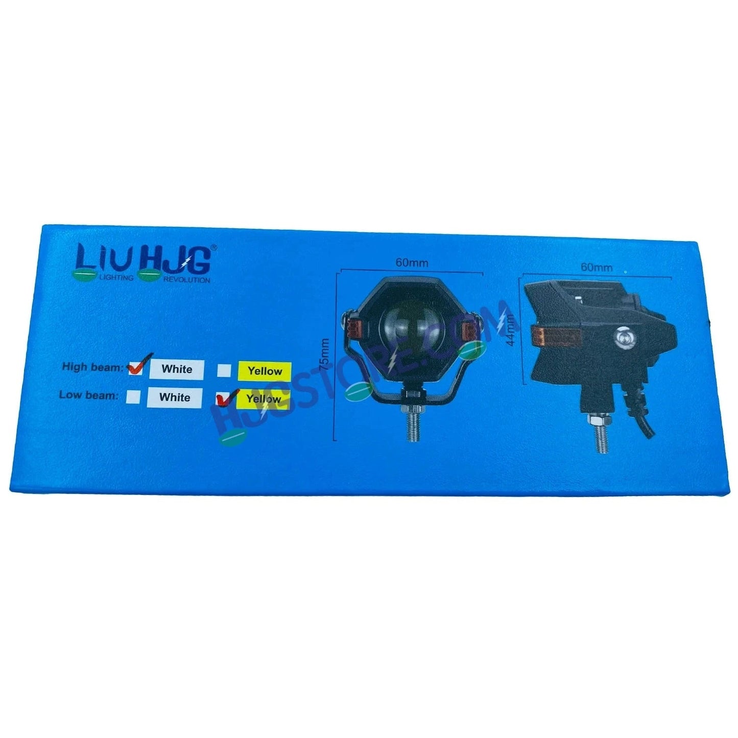 HJG Spaceship Foglight 80W 1 Lens Space Ship Fog Projector Lens 2pc Foglight Red Devil Side Amber DRL Modes 80W Foglight Ultra Wide Dual Intensity LED Fog Lights White/Yellow/Red Projector (80W) Universal For All Cars & Bikes LIU HJG Space Ship Foglight