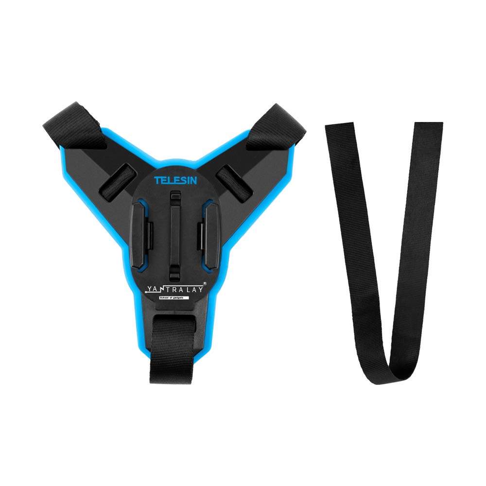yantralay Telesin Helmet Chin Strap Mount with J mount Compatible with Gopro Hero 10/9/8/7/6,SJCAM,Insta 360, DJI Osmo Action Camera Accessories & Other Action Cameras