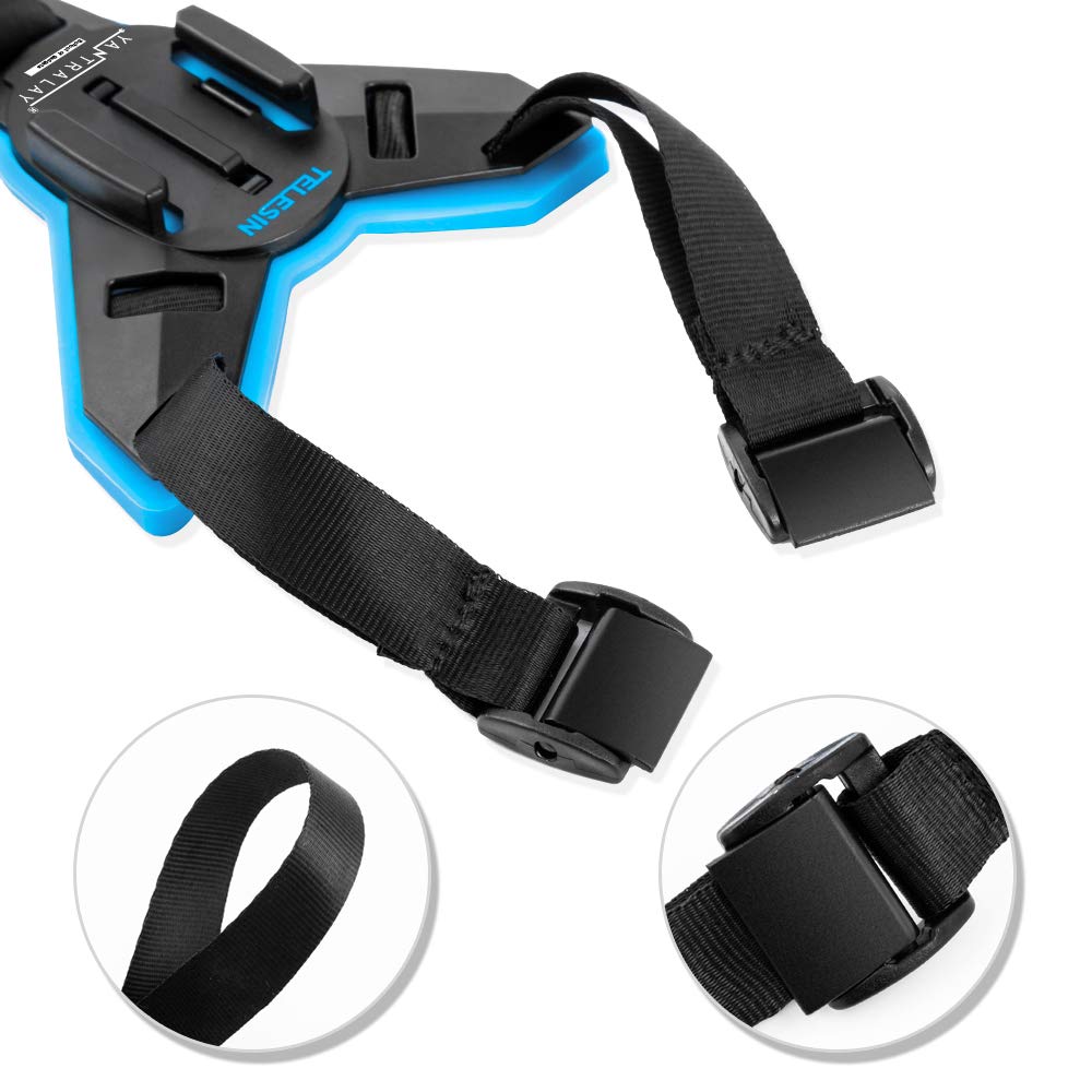 yantralay Telesin Helmet Chin Strap Mount with J mount Compatible with Gopro Hero 10/9/8/7/6,SJCAM,Insta 360, DJI Osmo Action Camera Accessories & Other Action Cameras