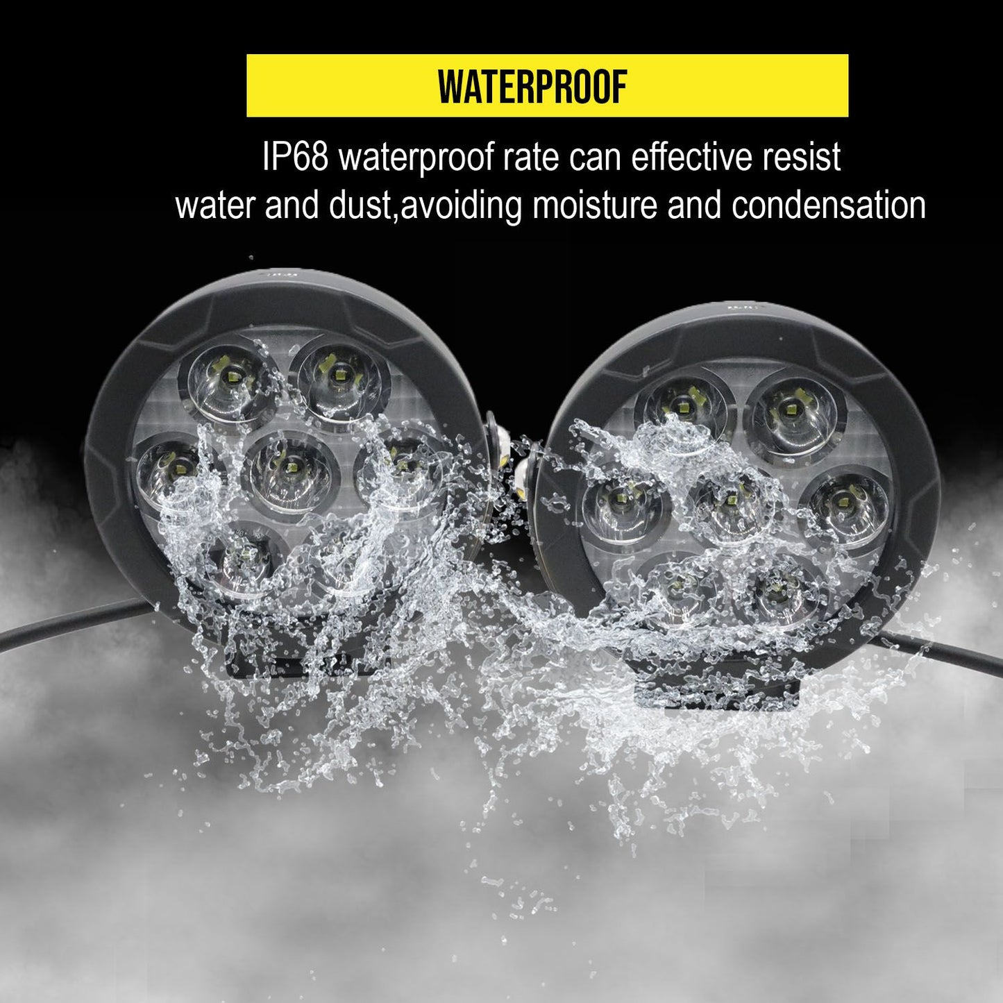 HJG 70 Watts Round Fog Lights