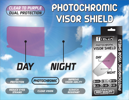 Tecza PHOTOCHROMIC VISOR SHIELD-PURPLE