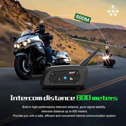 Ejeas India V6 Pro Plus Multi Rider Helmet Intercom