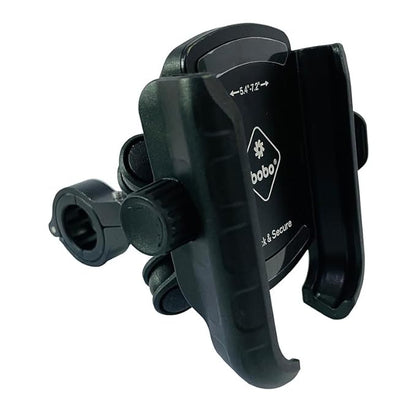 BOBO BM14 PRO Plus Quick Release with PRO Plus Vibration Damper Waterproof Bike/Motorcycle/Scooter Mobile Phone Holder Mount, Ideal for Maps and GPS Navigation (Black)