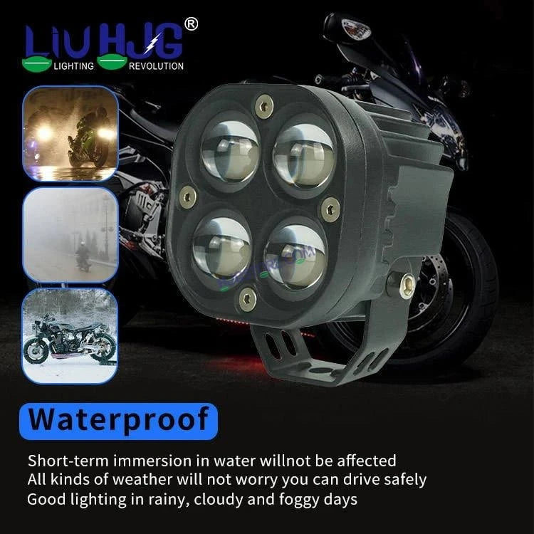 HJG 4x4 CREE LED Foglight Rectangle Mini Rgbw 12v Modular Offroad Led Pods Laser Rgb 3 Inch Led Work Light, Set of 2 HJG Foglight