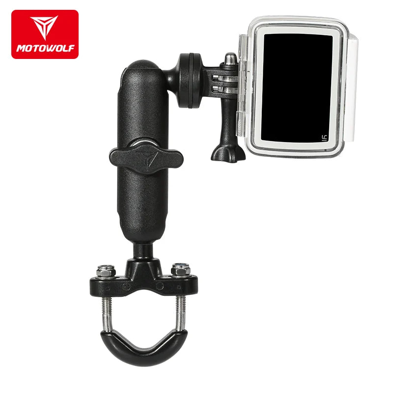 Motowolf Action Camera Holder for Motorcycle Handlebar